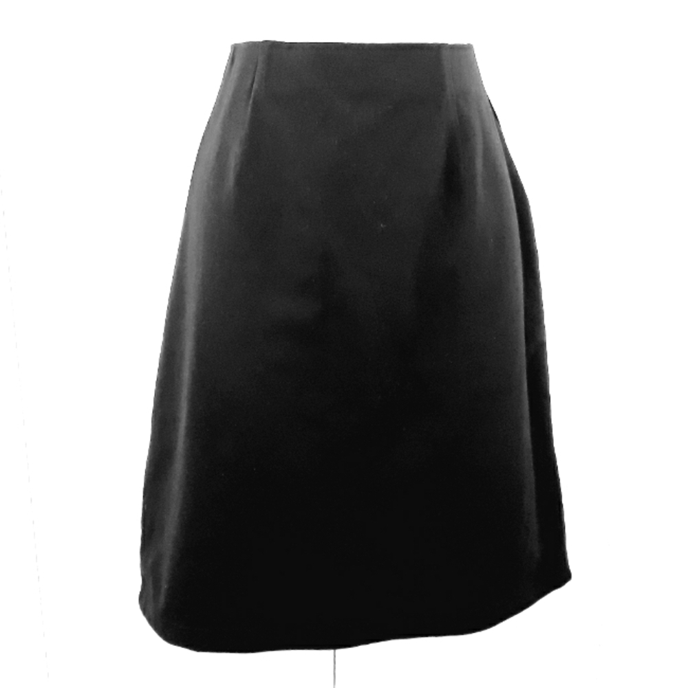 L.L. Bean Skirt Cotton Stretch Black Pull On Mini Skirt Size XS Petite